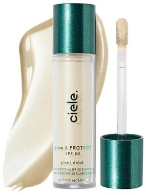 Ciele glow & PROTECT SPF 50+ liquid highlighter Church